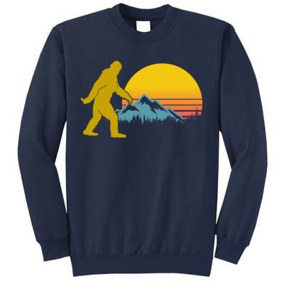 Retro Sasquatch Mountain Sunset Sweatshirt