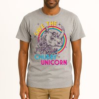 Retro Save the Chubby Unicorn Rhino Tall T-Shirt