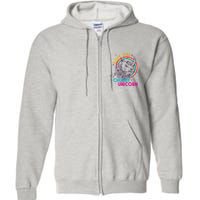 Retro Save the Chubby Unicorn Rhino Full Zip Hoodie