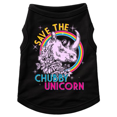 Retro Save the Chubby Unicorn Rhino Doggie Tank