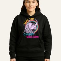 Retro Save the Chubby Unicorn Rhino Hoodie