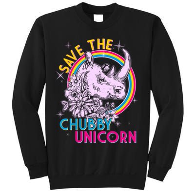 Retro Save the Chubby Unicorn Rhino Sweatshirt