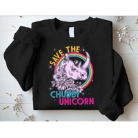 Retro Save the Chubby Unicorn Rhino Sweatshirt
