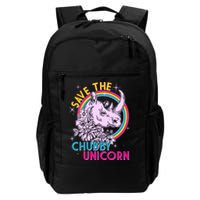 Retro Save the Chubby Unicorn Rhino Backpack