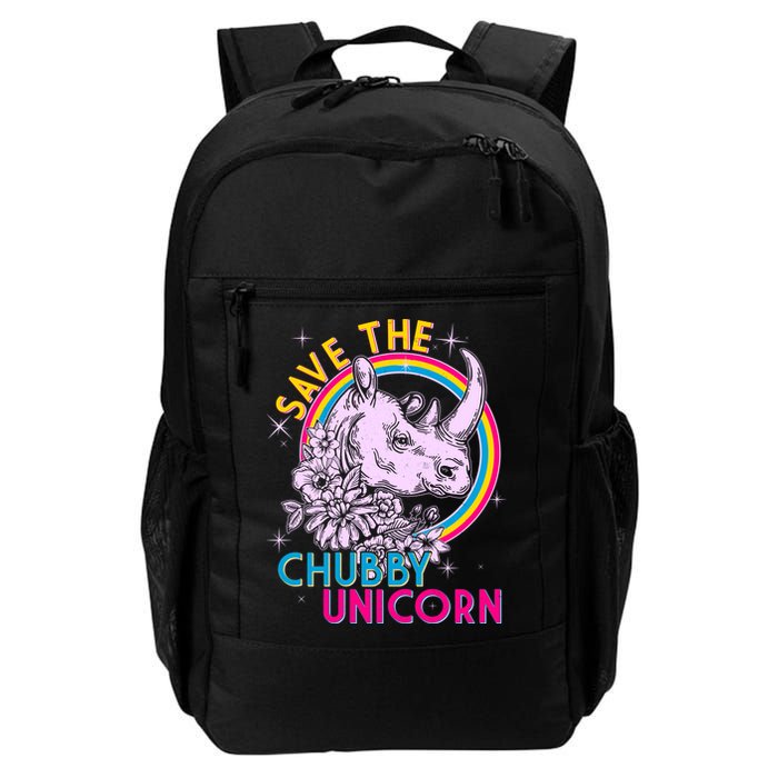 Retro Save the Chubby Unicorn Rhino Backpack