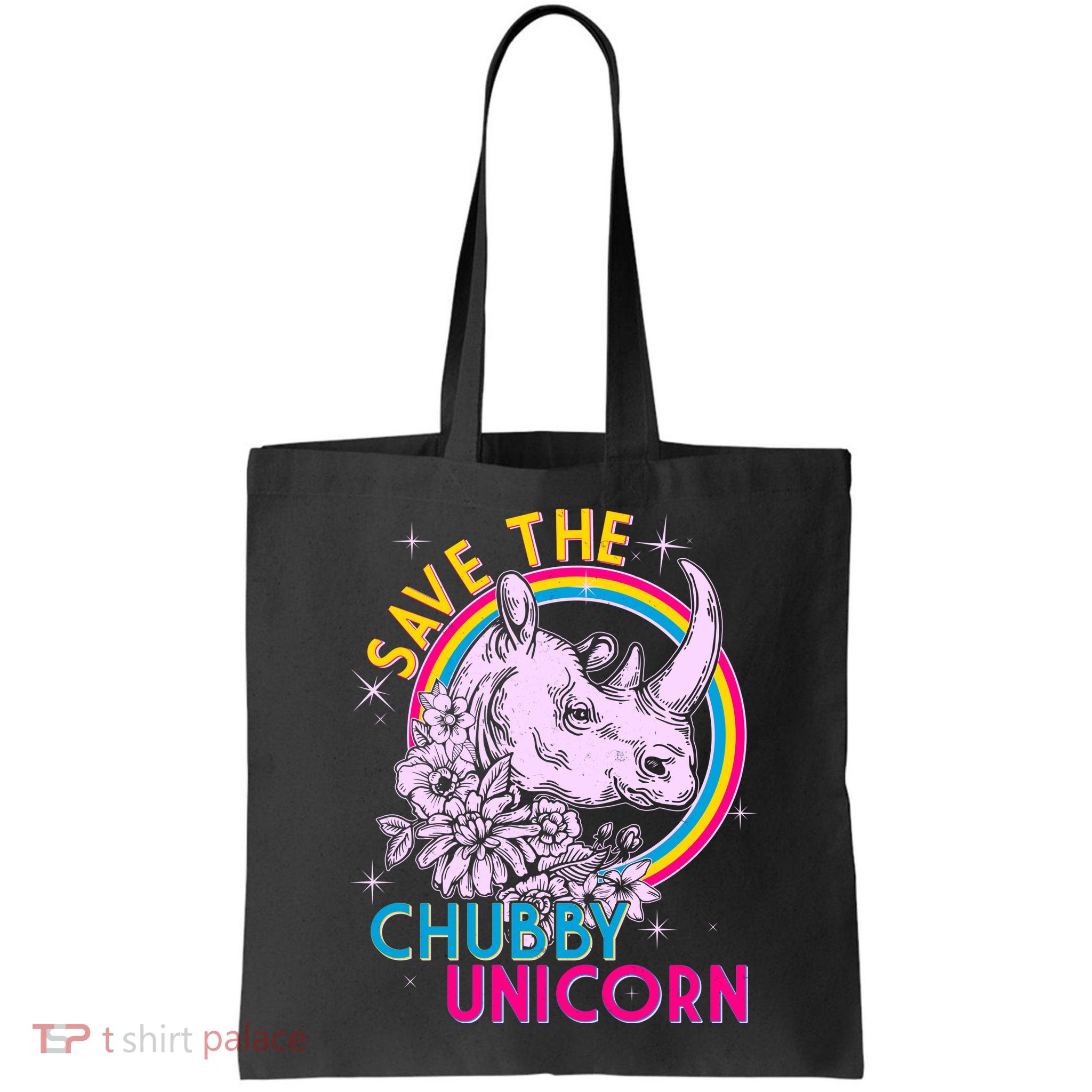 Retro Save the Chubby Unicorn Rhino Bag