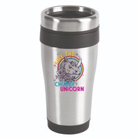 Retro Save the Chubby Unicorn Rhino 16oz Travel Tumbler
