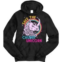 Retro Save the Chubby Unicorn Rhino Tie Dye Hoodie