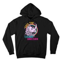 Retro Save the Chubby Unicorn Rhino Tall Hoodie