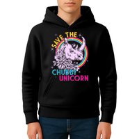 Retro Save the Chubby Unicorn Rhino Kids Hoodie