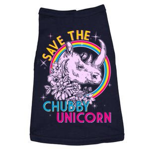 Retro Save the Chubby Unicorn Rhino Doggie Tank