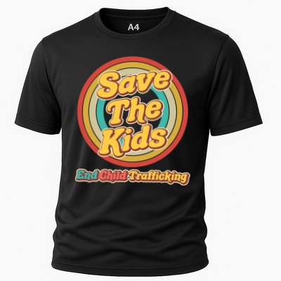 Retro Save The Kids End Child Trafficking Performance Shirt