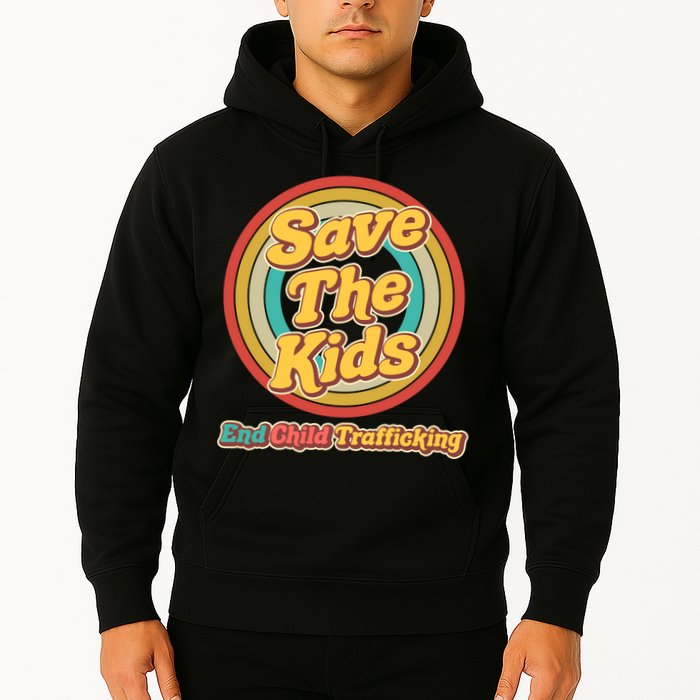 Retro Save The Kids End Child Trafficking Hoodie