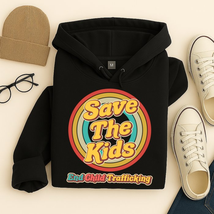 Retro Save The Kids End Child Trafficking Hoodie