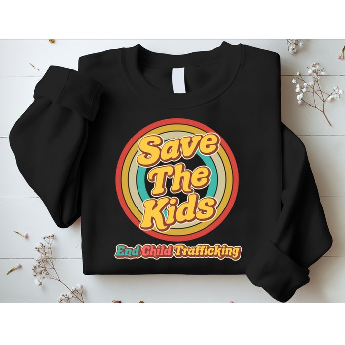 Retro Save The Kids End Child Trafficking Sweatshirt