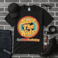Retro Save The Kids End Child Trafficking Tall T-Shirt
