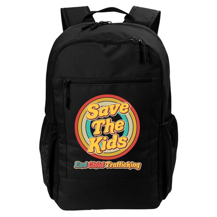 Retro Save The Kids End Child Trafficking Backpack