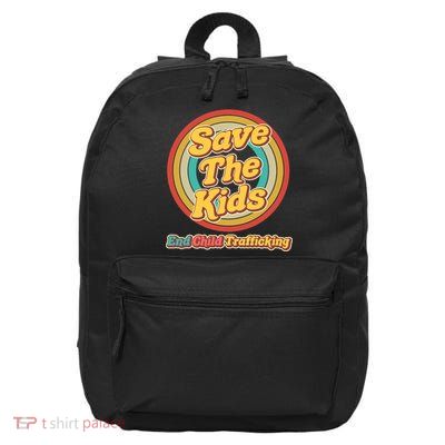 Retro Save The Kids End Child Trafficking 16 in Basic Backpack