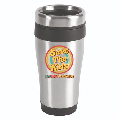 Retro Save The Kids End Child Trafficking 16oz Travel Tumbler
