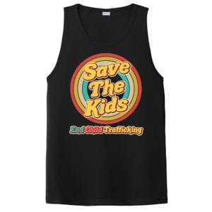 Retro Save The Kids End Child Trafficking PosiCharge Competitor Tank