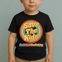 Retro Save The Kids End Child Trafficking Toddler T-Shirt