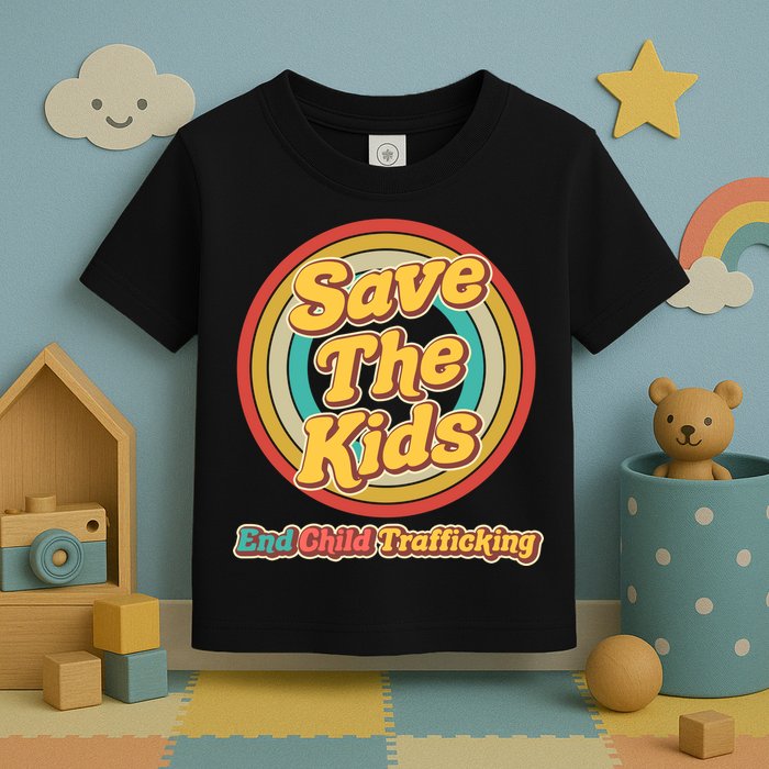 Retro Save The Kids End Child Trafficking Toddler T-Shirt
