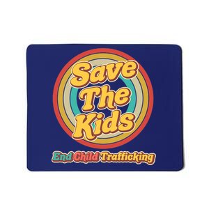 Retro Save The Kids End Child Trafficking Mousepad