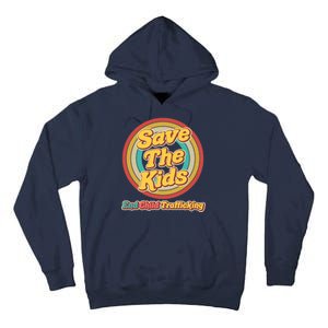 Retro Save The Kids End Child Trafficking Tall Hoodie