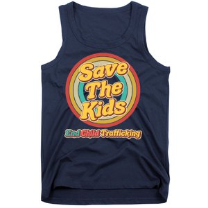 Retro Save The Kids End Child Trafficking Tank Top