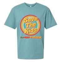 Retro Save The Kids End Child Trafficking Sueded Cloud Jersey T-Shirt