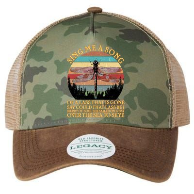 Retro Say Me A Song Dragonfly Sunset Legacy Tie Dye Trucker Hat