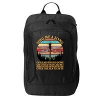 Retro Say Me A Song Dragonfly Sunset City Backpack