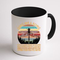 Retro Say Me A Song Dragonfly Sunset Mug