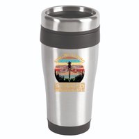Retro Say Me A Song Dragonfly Sunset 16oz Travel Tumbler