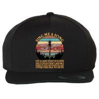 Retro Say Me A Song Dragonfly Sunset Wool Snapback Cap