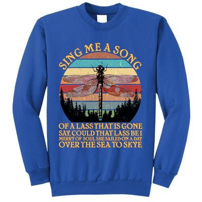 Retro Say Me A Song Dragonfly Sunset Sweatshirt