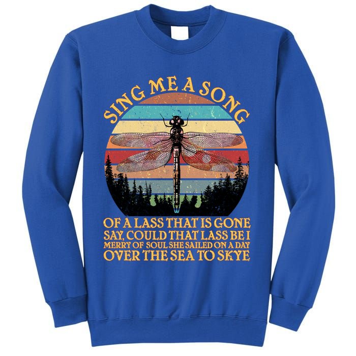 Retro Say Me A Song Dragonfly Sunset Sweatshirt
