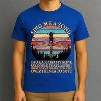 Retro Say Me A Song Dragonfly Sunset T-Shirt