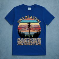 Retro Say Me A Song Dragonfly Sunset T-Shirt