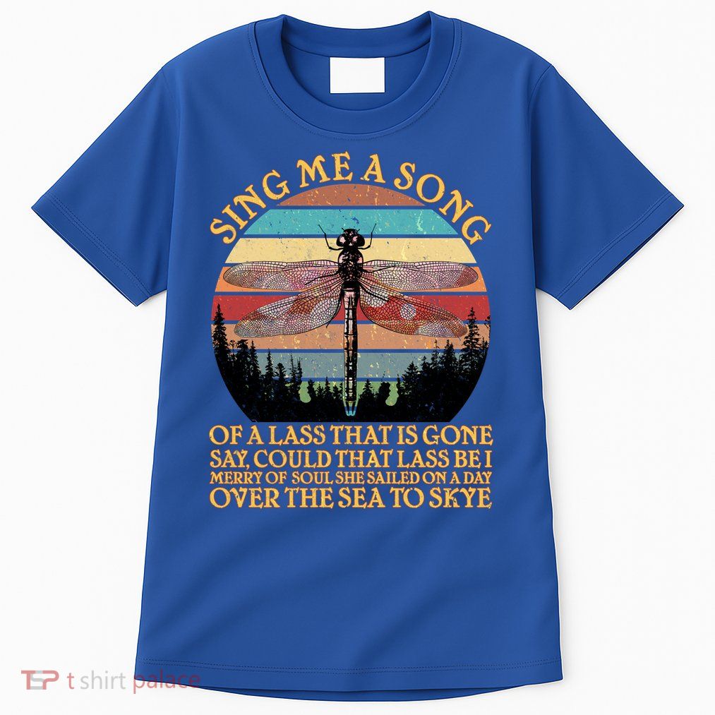 Retro Say Me A Song Dragonfly Sunset Tall T-Shirt