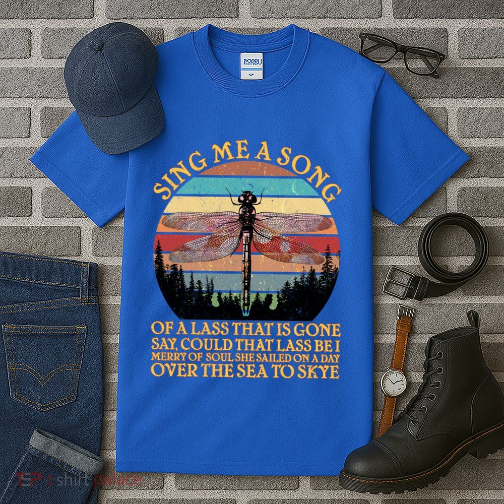 Retro Say Me A Song Dragonfly Sunset Tall T-Shirt