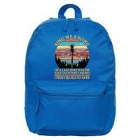 Retro Say Me A Song Dragonfly Sunset 16 in Basic Backpack
