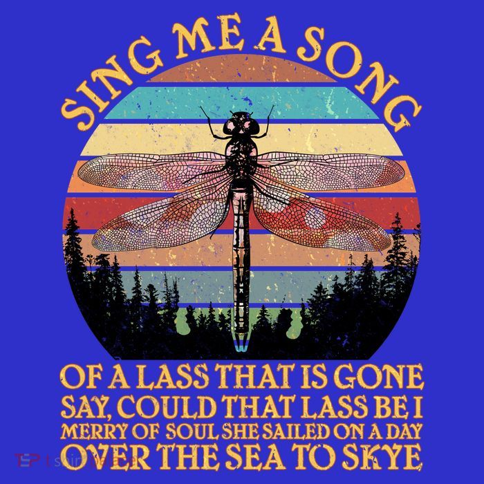 Retro Say Me A Song Dragonfly Sunset 16 in Basic Backpack