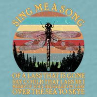Retro Say Me A Song Dragonfly Sunset Sueded Cloud Jersey T-Shirt