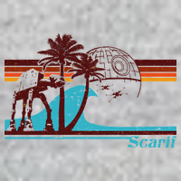 Retro Scarif Summer Tall T-Shirt