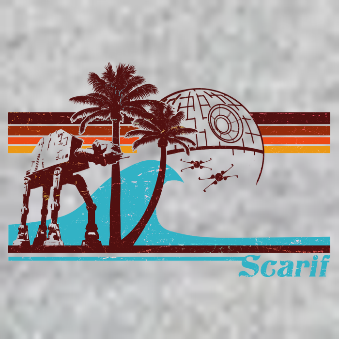 Retro Scarif Summer Tall T-Shirt