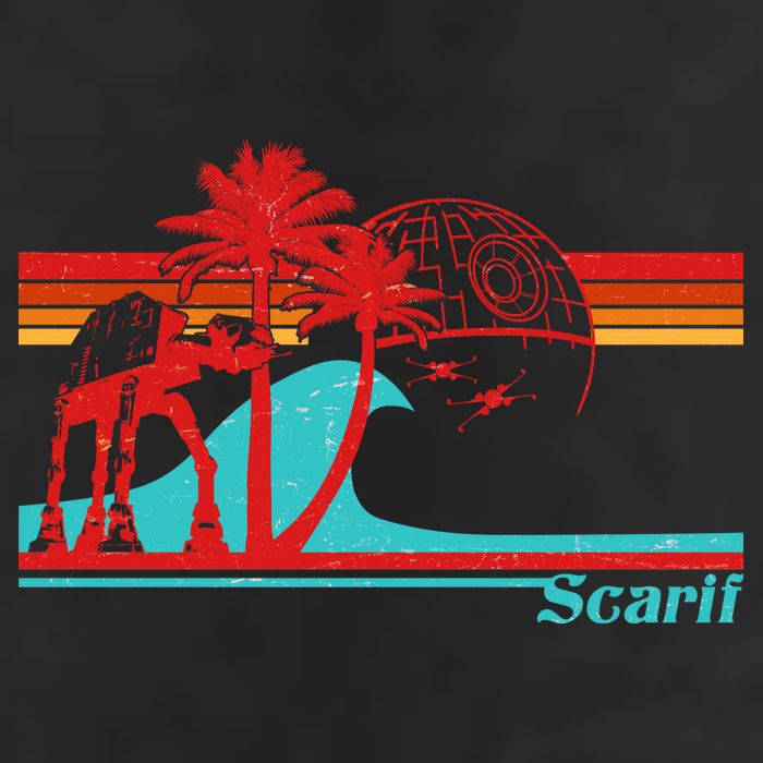 Retro Scarif Summer 11oz C Handle Ceramic Mug