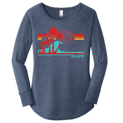 Retro Scarif Summer Women's Perfect Tri Tunic Long Sleeve Shirt