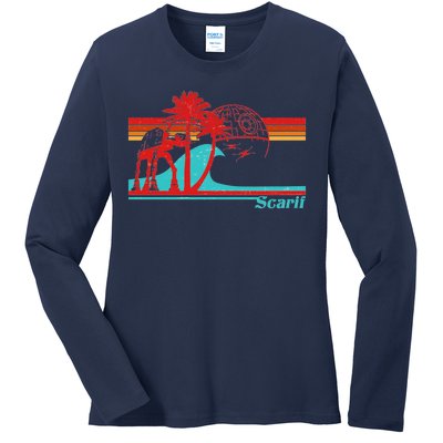 Retro Scarif Summer Ladies Long Sleeve Shirt