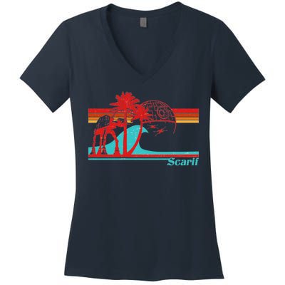 Retro Scarif Summer Women's V-Neck T-Shirt